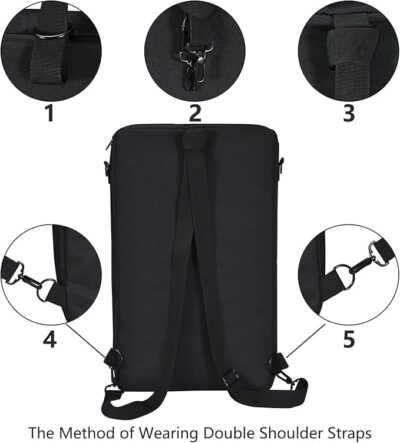 Carrying Case for Pioneer DDJ 400/DDJ FLX4/DDJ 200/DDJ SB3 SB2/DDJ-202/Inpulse 300/Native Instruments Traktor Kontrol S2 Mk3 DJ Controller, Soft Travel Storage Bag with Bag Strap