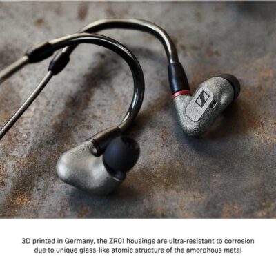 Sennheiser IE 600 In-Ear Audiophile Headphones – TrueResponse Transducers for Equisitely Neutral Sound, Includes balanced cable, Gray, Black