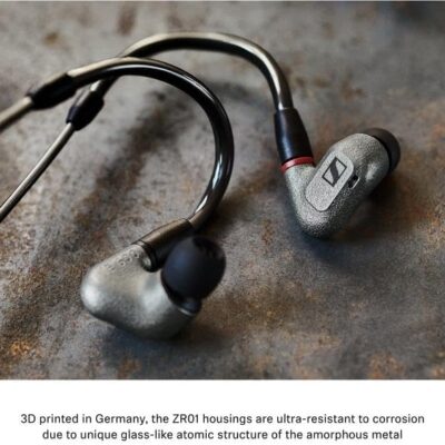 Sennheiser IE 600 In-Ear Audiophile Headphones – TrueResponse Transducers for Equisitely Neutral Sound, Includes balanced cable, Gray, Black