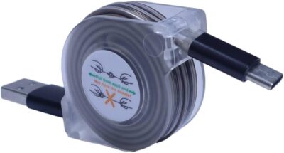 BoxWave Cable Compatible with Keith McMillen Instruments QuNeo MPE – miniSync – USB-A to USB Type-C, Retractable Cable 5 Pre-Set Lengths Avoid Tangles