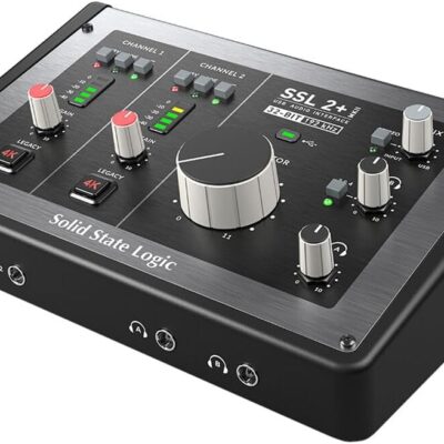 51dkdQL5QKL. AC SL1000 Solid State Logic SSL 2+ MKII – 2×4 USB Audio Interface Bundle with Slate Digital VMS ML-1A Large-diaphragm Condenser Modeling Microphone