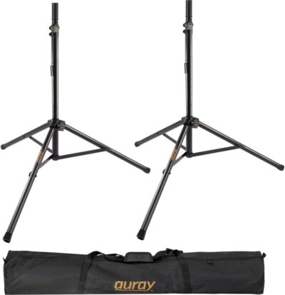 51eFAxgkuL. AC SL1000 1 Mackie Thump215 1400W 15 Powered PA Loudspeaker System (Pair) Bundle with Auray SS-47S-PB Steel Speaker Stands, Carrying Case, and 2X 20 XLR-XLR Cable