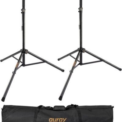 51eFAxgkuL. AC SL1000 Electro-Voice ZLX-15P-G2 15 2-Way 1000W Bluetooth-Enabled Powered Loudspeaker (Pair) Bundle with Auray SS-47S-PB Steel Speaker Stands with Carrying Case and 2X XLR Cable