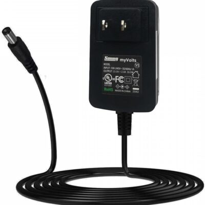 51eQG KqwFL. AC SL1500 MyVolts 15V Power Supply Adaptor Compatible with Make Noise 0-Coast Synth – US Plug – with Extension and Inline Switch