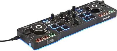 Hercules DJControl Starlight with LED Light HDP DJ45 Closed-Back, Over-Ear DJ Headphones Bundle