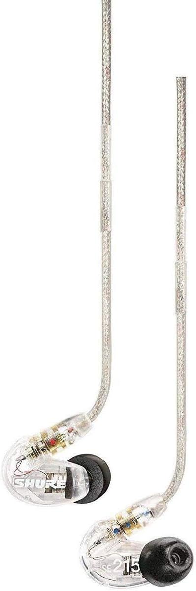 51fL4ZLS5KL. AC SL1200 Shure PSM 300 Twin Pack Pro Wireless in-Ear Monitor Kit, Includes P3T Transmitter, 2X P3RA Receiver and 2X SE215-CL Earphones, G20: 488-512MHz, Black