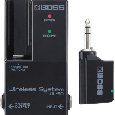 BOSS WL-50 Guitar Wireless Virtual Cable for Pedalboards | Plug-and-Play Wireless System in a Pedal-Size Format | for Guitar, Bass and Other Electronic Instruments | Built-in Cable Tone Simulation