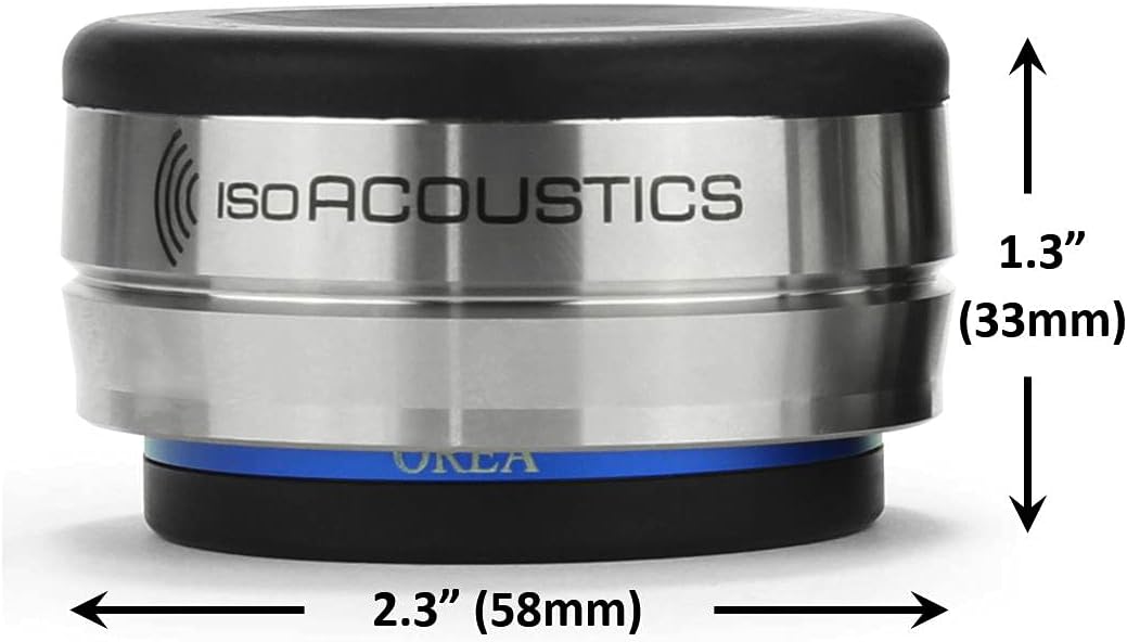 IsoAcoustics Orea Series Audio Equipment Isolators (Indigo – 16 lbs Max/pc)