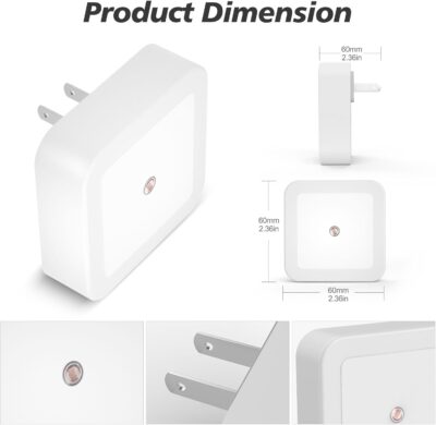 51gJXjqpTjL. AC SL1500 Sujeet Night Light, Night Lights Plug into Wall 8-Pack, Nightlight Plug in Night Light, Dusk to Dawn Night Lamp Led (Soft White)