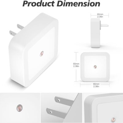 51gJXjqpTjL. AC SL1500 Sujeet Night Light, Night Lights Plug into Wall 8-Pack, Nightlight Plug in Night Light, Dusk to Dawn Night Lamp Led (Soft White)