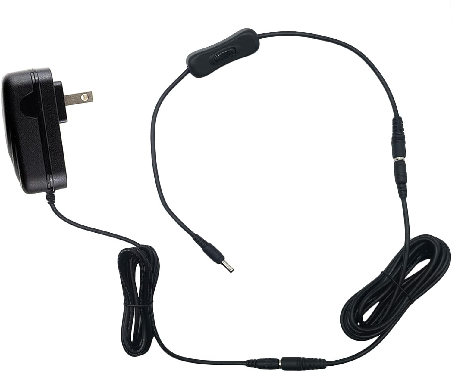 MyVolts 9V Power Supply Adaptor Compatible with EarthQuaker Devices Avalanche Run Effects Pedal – US Plug – with Extension and Inline Switch