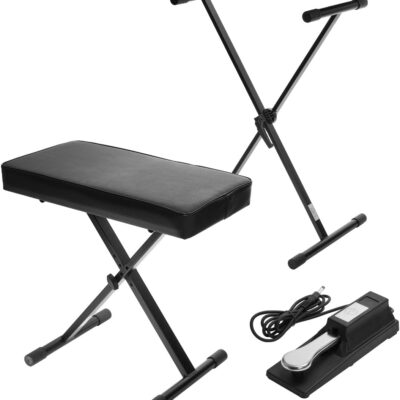 Roland FP-90X 88-Key Portable Digital Piano, Black Bundle with Stand, Bench, Sustain Pedal, Studio Monitor Headphones