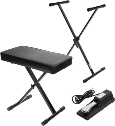 Roland FP-90X 88-Key Portable Digital Piano, Black Bundle with Stand, Bench, Sustain Pedal, Studio Monitor Headphones