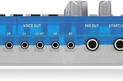 Behringer RHYTHM DESIGNER RD-6-BB Analog Drum Machine with 8 Drum Sounds, 64 Step Sequencer and Distortion Effects