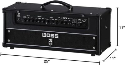 Boss Katana KTN-ART2HD Artist MkII 100-watt Guitar Amplifier Head Bundle with 10ft Instrument Cable and Boss Picks
