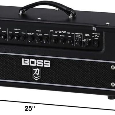 Boss Katana KTN-ART2HD Artist MkII 100-watt Guitar Amplifier Head Bundle with 10ft Instrument Cable and Boss Picks