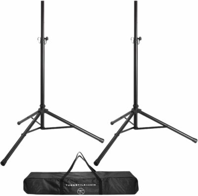 Behringer 2X EUROLIVE B112D HP 2-Way 12 PA Speaker System W/2 Cables / 2 Stands