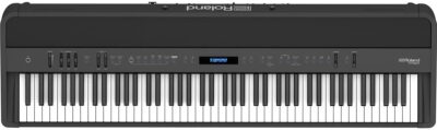 Roland FP-90X 88-Key Portable Digital Piano, Black Bundle with Stand, Bench, Sustain Pedal, Studio Monitor Headphones