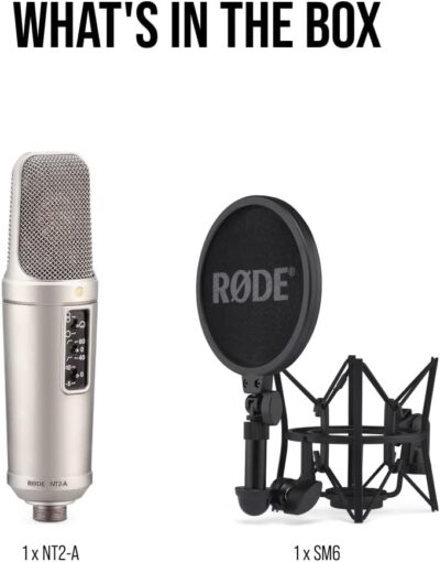 Rode NT2-A Studio Solution Microphone, Silver, Wired, Singing