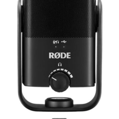Rode NT-USB Mini USB Microphone Bundle with Microphone Arm + Mic Pop Filter + Cleaning Cloth (4 Items)