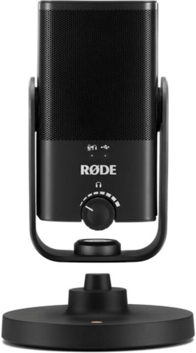 Rode NT-USB Mini USB Microphone Bundle with Microphone Arm + Mic Pop Filter + Cleaning Cloth (4 Items)