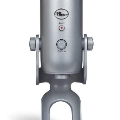 Logitech Creators Blue Yeti USB Microphone for PC, Mac, Gaming, Recording, Streaming, Podcasting, Studio and Computer Condenser Mic with Blue VO!CE Effects, 4 Pickup Patterns, Plug and Play – Silver