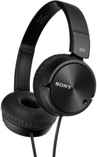 51mX3VgCL. AC SL1178 Sony MDR-ZX110NC Extra Bass Noise-Cancelling Headphones with Neodymium Magnets & 30mm Drivers, Black (Renewed)