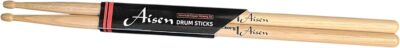 Aisen Drum Sticks 5A American Hickory 3 Pairs for drummers, fits all genres of music