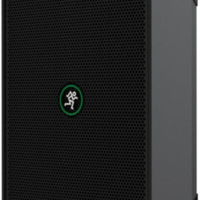 Mackie ShowBox All-in-One Battery-Powered 400W 8 Live Performance Rig with Breakaway Mix Control (Pair) Bundle with Auray Steel Speaker Stands with Tripod Base, Carrying Case and 2X XLR Cable