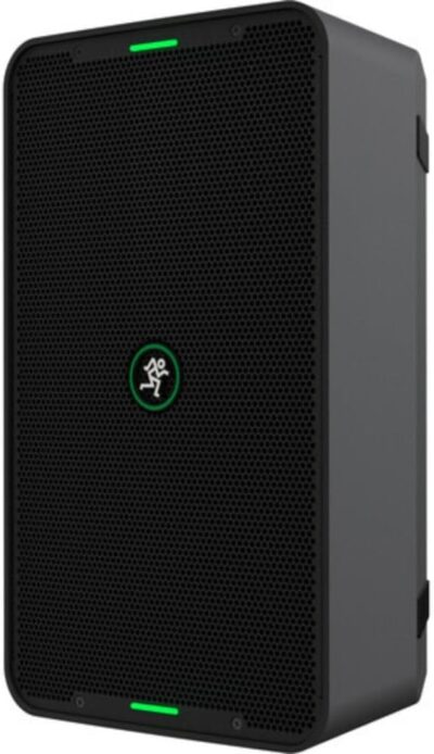 Mackie ShowBox All-in-One Battery-Powered 400W 8 Live Performance Rig with Breakaway Mix Control (Pair) Bundle with Auray Steel Speaker Stands with Tripod Base, Carrying Case and 2X XLR Cable