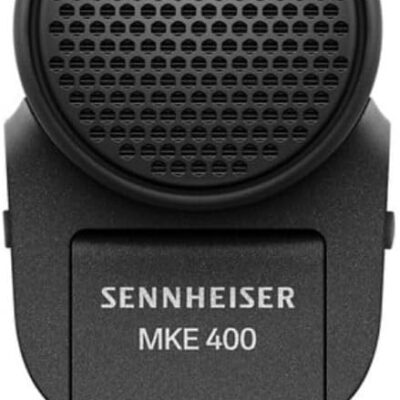 Sennheiser Microphone MKE 400 Mobile Kit Bundle with Mirfak Audio WE10 Pro Dual-Channel Wireless Microphone System Polishing Cloth