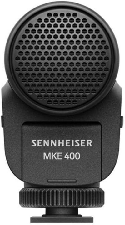 Sennheiser Microphone MKE 400 Mobile Kit Bundle with Mirfak Audio WE10 Pro Dual-Channel Wireless Microphone System Polishing Cloth