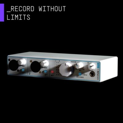 Arturia – MiniFuse 2 OTG – Audio & MIDI Interface with Creative Software for Recording, Production, Podcasting, Guitar, USBC/USBA – White