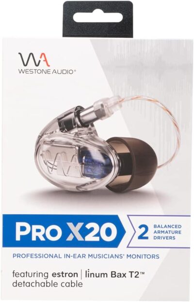 51rkvwR8GrS. AC SL1500 Westone Audio Pro X20 IEM Earphones – Dual Driver Noise Isolating Musician in-Ear Monitor Wired Earbuds