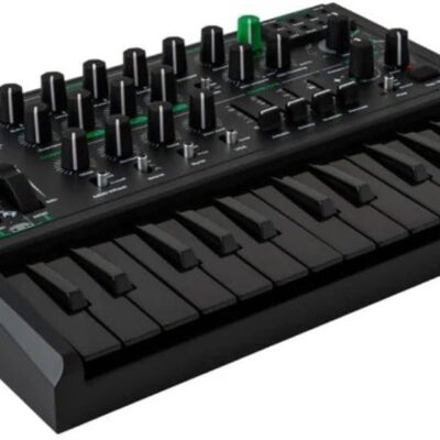 Arturia Micro Brute UFO Bundle with Polsen HPC-A30 Closed-Back Studio Monitor Headphones, Kellards MID-P10T Pro MIDI to MIDI Cable 10 Feet