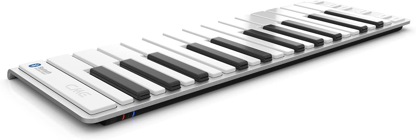Xkey 25 Air Bluetooth MIDI Keyboard – Apple-Style Ultra-Thin Aluminum Frame, 25 Full-Size Velocity-Sensitive Keys, Polyphonic Aftertouch, Ultra-Low Latency, Simply Plug & Play on iPad, iPhone, Mac, PC