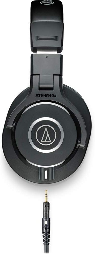 51thiyqYfqL. AC SL1000 Audio-Technica ATH-M40x Professional Studio Monitor Headphone, Black, with Cutting Edge Engineering, 90 Degree Swiveling Earcups, Pro-Grade Earpads/Headband, Detachable Cables Included