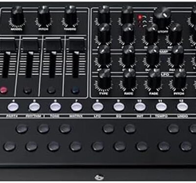 Roland SH-4D Desktop Synthesizer Bundle w/Roland RMIDI-B10 Black Series MIDI Cable and Liquid Audio Polishing Cloth