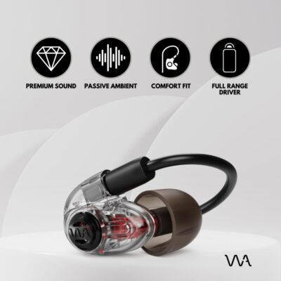 Westone Audio AMPRO X10 Single Driver Musician IEM with Passive Ambience, Black