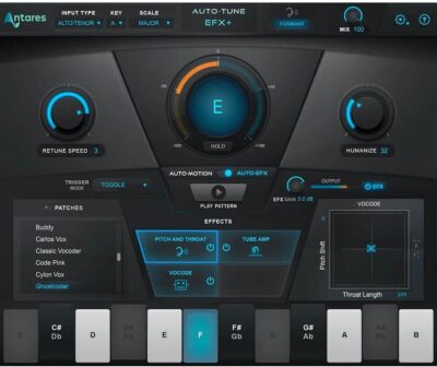51vsMKk9GNS. AC SL1000 Antares Auto-Tune EFX+ Pitch Correction, Doubling, Vocoding, Tube-style Saturation, More Plug-in (Download Card)