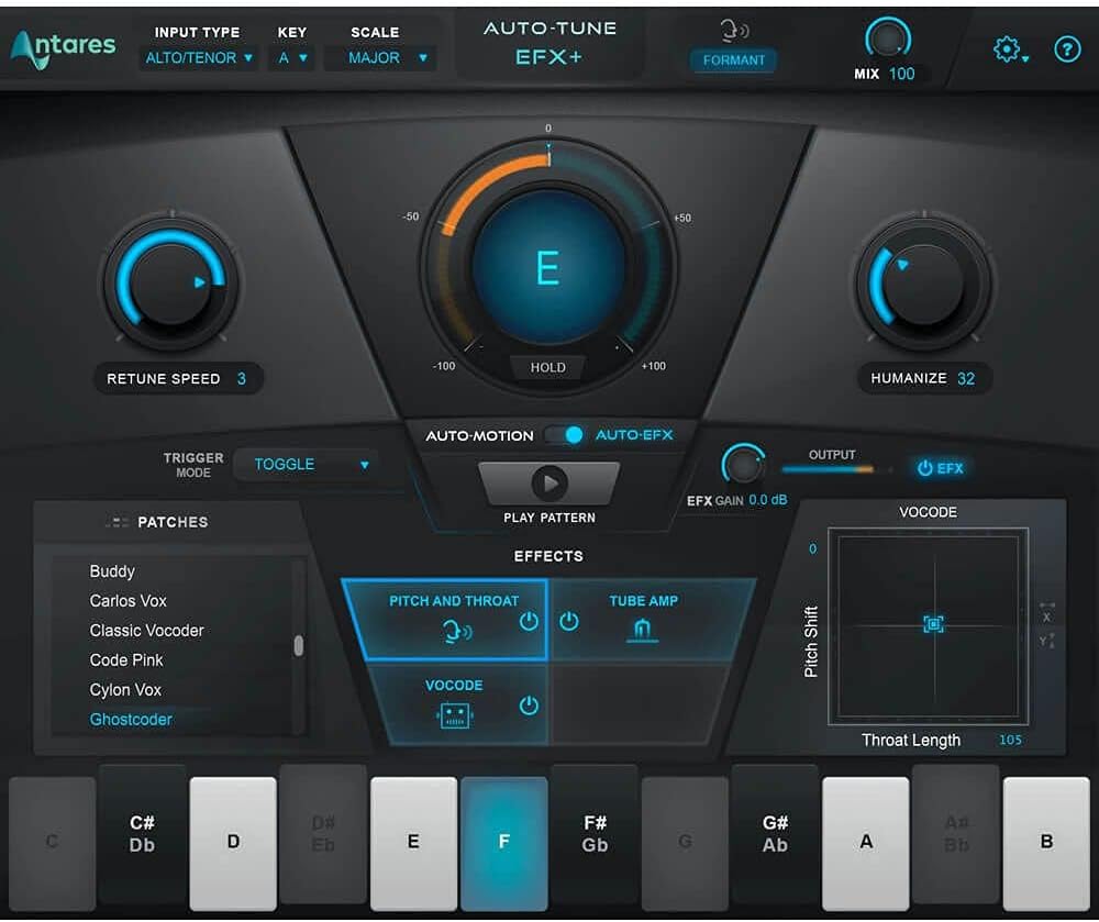 Antares Auto-Tune EFX+ Pitch Correction, Doubling, Vocoding, Tube-style Saturation, More Plug-in (Download Card)