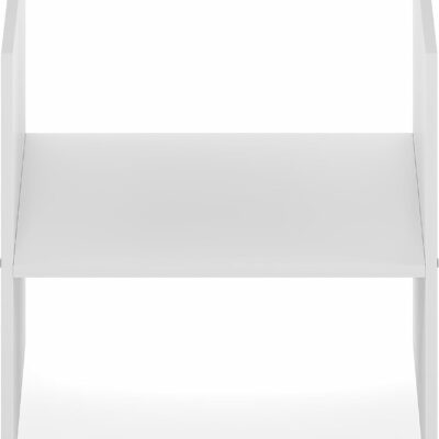 Furinno Cubicle Cube Insert, H-Shelf Cube Organizer, 2-Tier Shelf Accessory, Fits into Furinno Triple Thick Cubes, IKEA Kallax, for Organizers and Storage, White