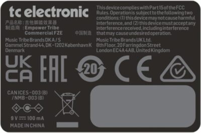 51wW7kFYruL. AC SL1000 TC Electronic Hall of Fame 2 Reverb Pedal