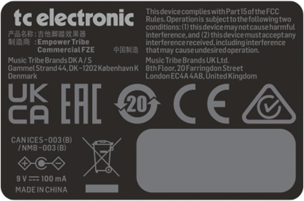 TC Electronic Hall of Fame 2 Reverb Pedal
