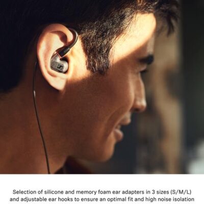 Sennheiser IE 600 In-Ear Audiophile Headphones – TrueResponse Transducers for Equisitely Neutral Sound, Includes balanced cable, Gray, Black