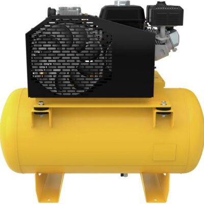 DEWALT 30 Gallon Gas Air Compressor Powered by HONDA GX160 Engine with Oil Lubricated Twin Cylinder Pump and Cast Iron Crankcase, Ideal for Service Trucks: 175 PSI, Truck Mounted