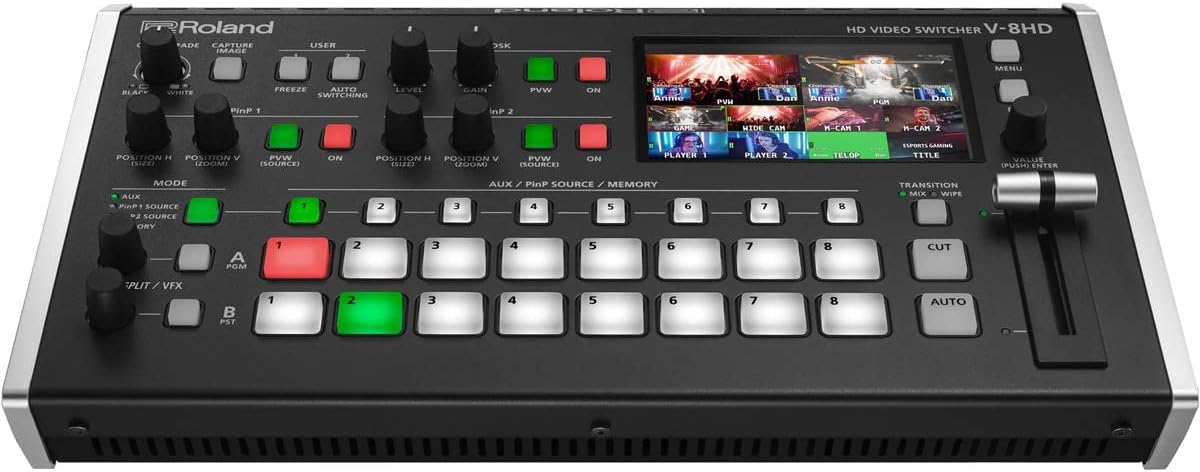 Roland V-8HD STR HD Video Switcher with UVC-01