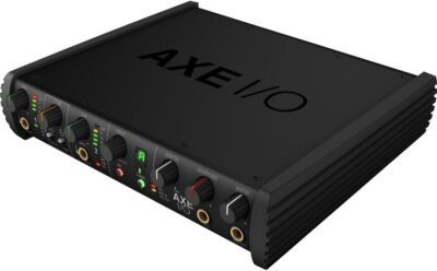 IK Multimedia AXE I/O premium 2-in 5-out 24-bit, 192 kHz USB audio interface for Mac/PC with advanced guitar tone shaping, Hi-Z re-amp out and massive AmpliTube and TONEX software bundle
