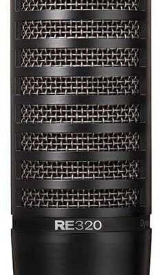 Electro-Voice RE320 Variable-D Dynamic Vocal and Instrument Microphone Bundle with SSM-BC10 Mic Shockmount (Black Matte) and BAI-2X Two-Section Broadcast Arm with Springs and XLR Cable, F.01U.120.616