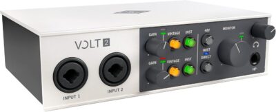 Universal Audio Volt 2 USB Audio Interface – Bundle with 2 XLR Cables
